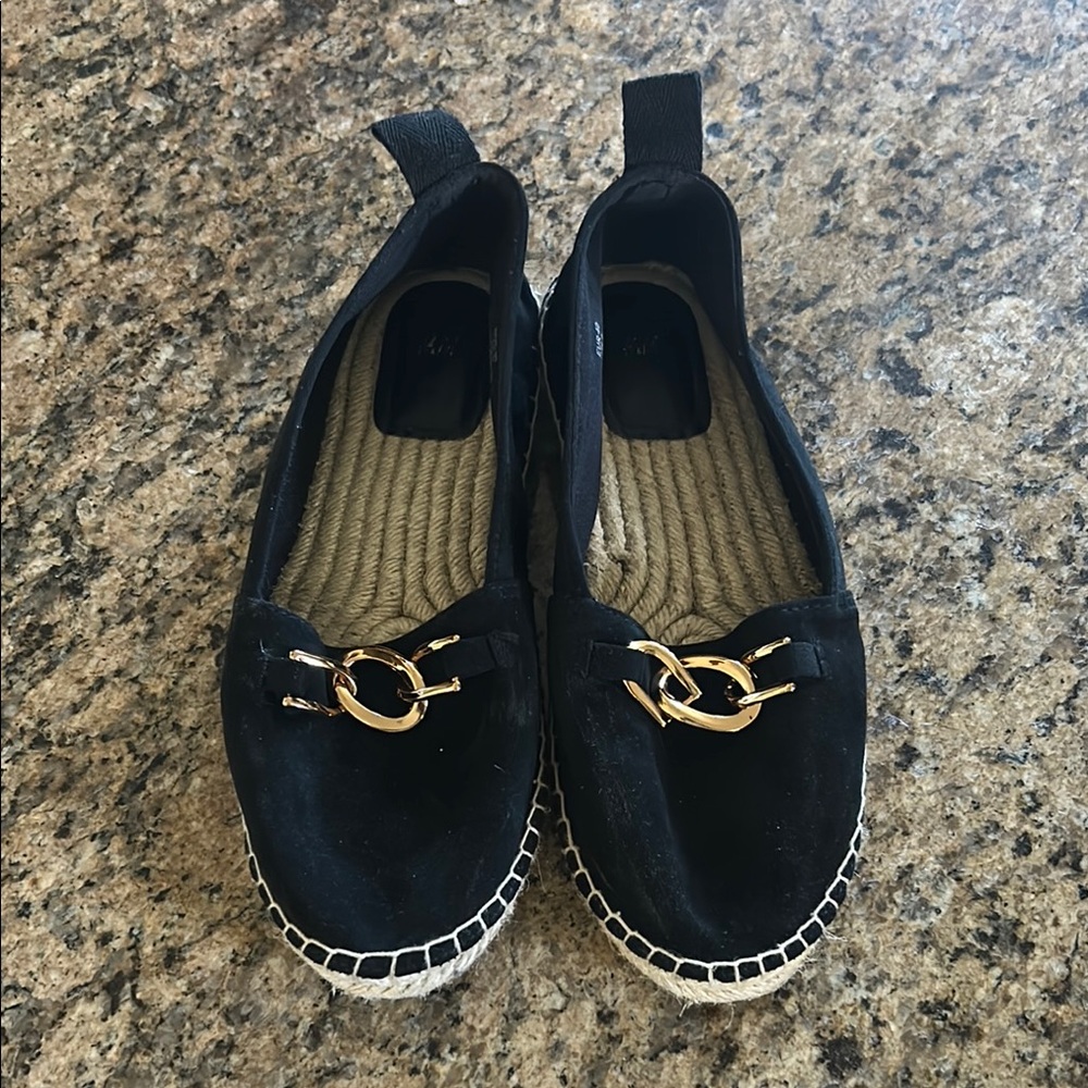 H&M black espadrille flats